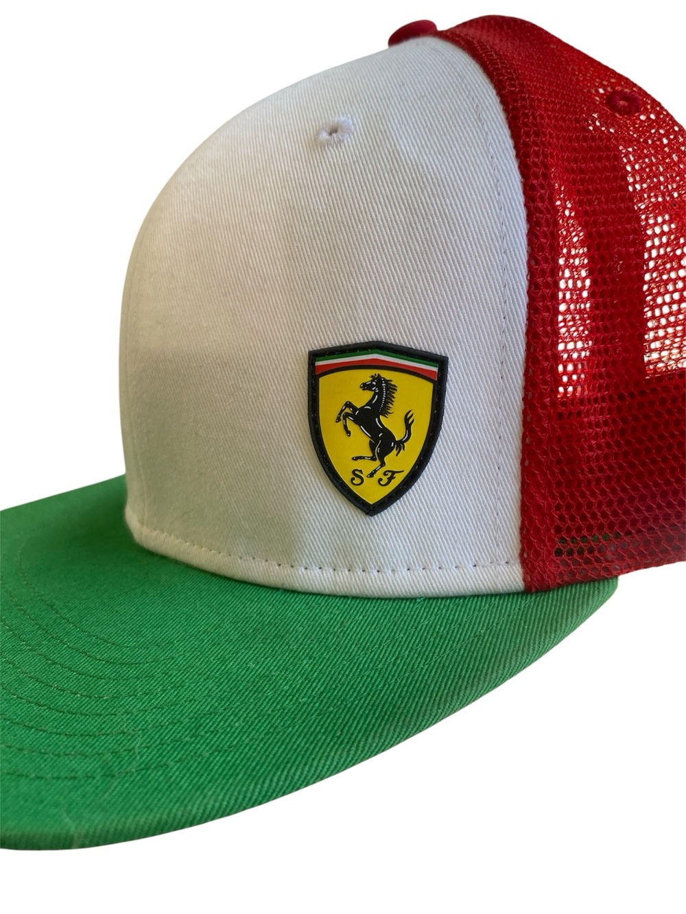 Ferrari Official Licensed Trucker Hat Italy Colors Snapback OSFA